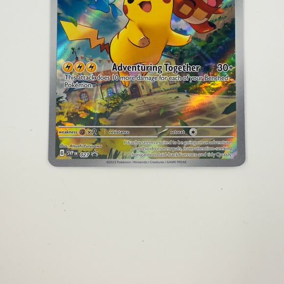 Pikachu Adventuring Together SVPEN 027 Scarlet & Violet Promo NM Holo Pokémon - Picture 3 of 6